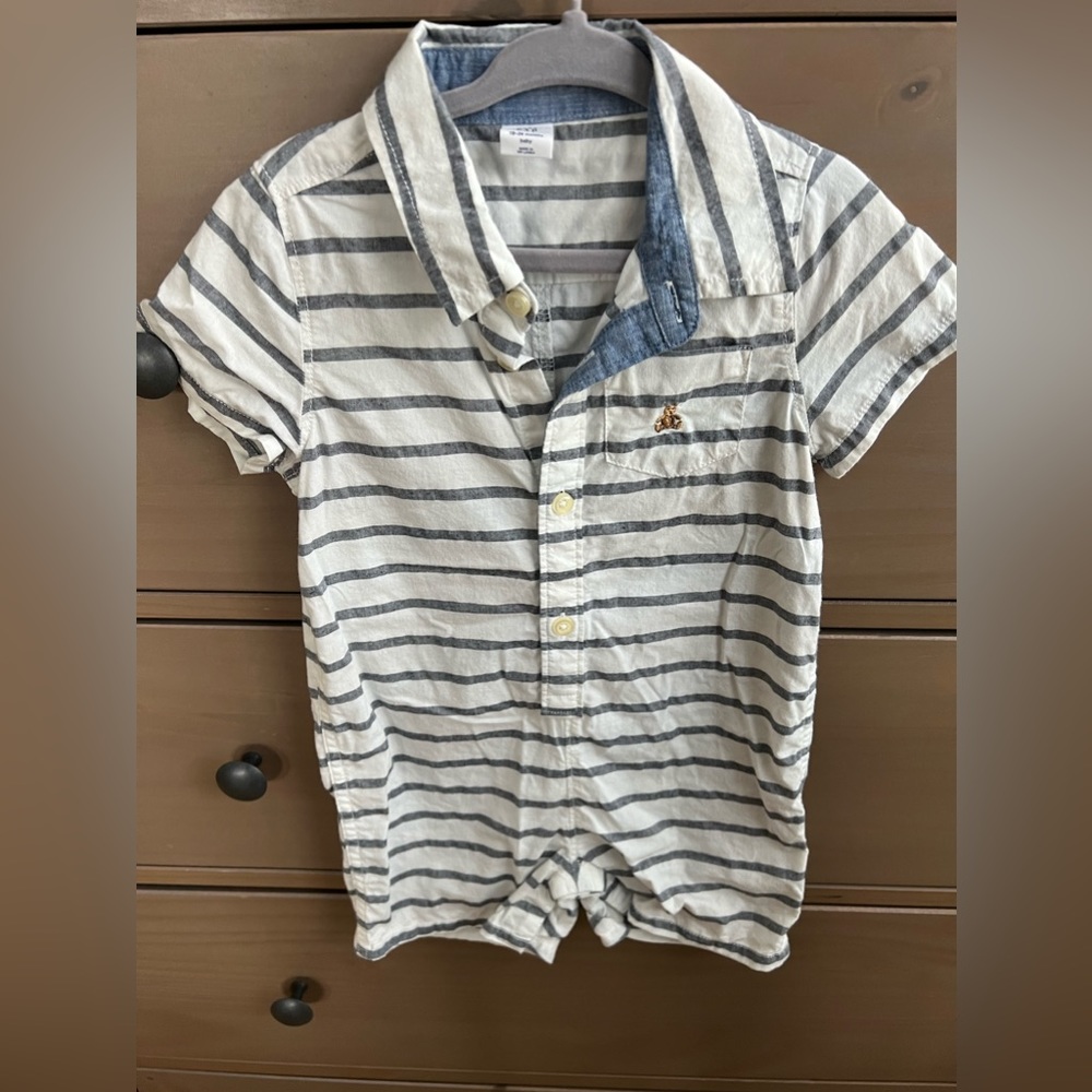 Gap Kids Baby Striped Romper Size 18-24 Months
